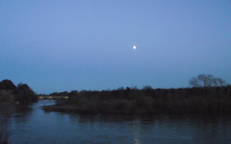 Moon, Coldstream Birdge, River Tweed
